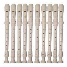 Flauta Doce Yamaha Yrs24 B Barroca Kit com 10 und