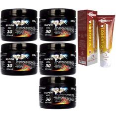 Kit 5 Super Gel 30 Ervas 250g + 1 Pomada Milagrosa 150g - Bio Instinto