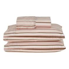 Jogo De Lençol Dia A Dia Estampado 3 Peças Casal Algodão - Riffo Store