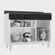 Balcão de Cozinha de Aço Triplo Telasul Star New com Tampo