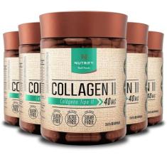 Kit 5 Collagen Ii Colágeno Tipo 2 Nutrify 60 Cápsulas
