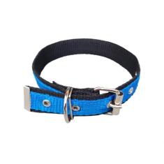 Coleira Para Cachorro Nylon Dupla Cães Pet - N 6 - FLOP, Azul