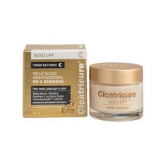 Cicatricure Gold Lift Creme Noturno Facial Hidratante Antirrugas com Efeito Tensor, Nutritivo para Autorreparação, Reafirma Contorno, Reduz Rugas Gravitacionais em 6 Semanas, Clareador 50g