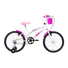 Bicicleta Aro 20 Infantil MTB Girl Com Roda Lateral-Feminino