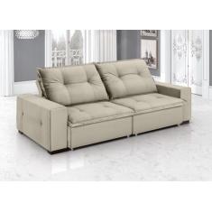 Sofá Retrátil e Reclinável 3 Lugares Veludo Aquarius 200cm - ESTOFADOS