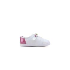 Tênis Molekinha Bebê Star 2118.581 Branco/Rosa-Feminino