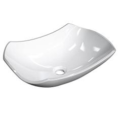 Cuba Pia de Apoio para Banheiro Abaulada Luxo 42 C08 Branco - Mpozenato