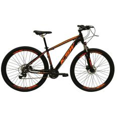   Bicicleta Aro 29 Ksw Xlt Câmbios Shimano 24v K7 Freios Hidráulicos Garfo Com Trava - Preto\Laranja