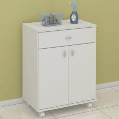 Balcão Micro-ondas Ditália 2 Portas 1 Gaveta BA-35 Branco