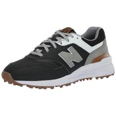 New Balance 997 SL Tênis de golfe masculino, Preto/branco, 39
