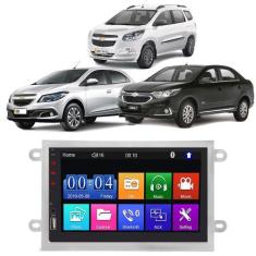 Kit Multimidia MP5 Onix 2013 2015 2017 2019 7 Pol TouchScreen BT Rádio