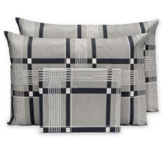 Jogo De Lençol Queen 3 Peças Com Elástico Estampado 180 Fios - Rafalor