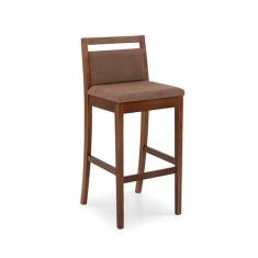 Banqueta Elos Marrom e Amêndoa - Modern