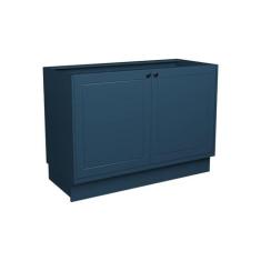 Balcão de Cozinha sem Tampo Évora 2 PT Azul Orion 120 cm - Modern