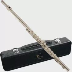 Flauta Transversal com Case FL03N Eagle Niquelada
