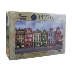 Quebra-Cabeça Volta ao Mundo Polônia - 500 Peças - Uriarte