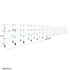 Balcão de atendimento - 6,50 x 1,00 X 0,40