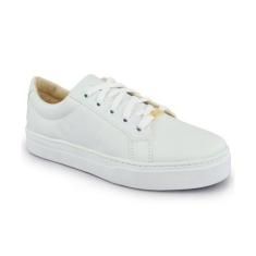 Tênis Feminino Casual Kaeme Branco Estiloso Confortável Elegante, Bran