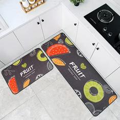 youyoucool Tapete de cozinha, 1 peça, tapetes e tapetes de cozinha, tapete acolchoado antifadiga, conjunto de tapetes de cozinha antiderrapantes à prova d'água para cozinha, escritório, pia 51 x 119
