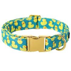 Maca Bates Coleira básica para cachorro de pato fofo de verão ajustável durável breakaway verde divertido colar grosso para PP, pequeno, médio, grande, GG, meninos, meninas, machos, fêmeas