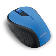 Mouse Sem Fio Wave Conexão Usb 1200dpi 3 Botões Ergonômico Azul - MO215