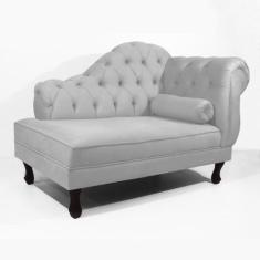 Divã Recamier Estofado Namoradeira Decorativo Sala Quarto Consultório 