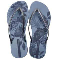 Chinelo Feminino Ipanema Easy Print 26759, 37, Azul, Prata