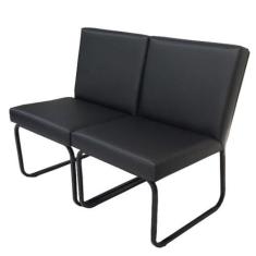 Sofá para sala de espera e recepção Linha Foggia Preto - Design Office