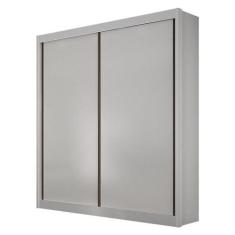 Guarda Roupa 2 Portas São Paulo Gold Branco  Leifer Móveis