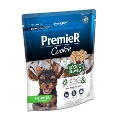 Biscoito Premier Cookie Fit para Cães Filhotes sabor Coco e Aveia 250g