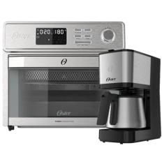 Kit Forno e Fryer 25L e Cafeteira Inox 1,2L Oster - 127V