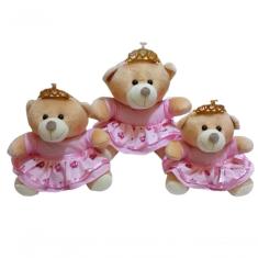 Ursa Pelúcia Princesa 3 Un