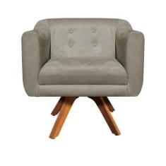 Kit 02 Poltronas Giratória Julia Marrom Rato - D' ROSSI