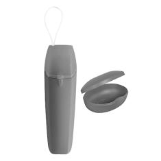 Saboneteira Bolsa Mala Viagem Estojo Porta Escovas Creme Dental (Preto)