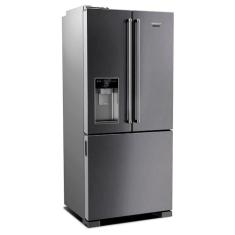 Geladeira Brastemp Gourmand Frost Free Side Inverse 3 Portas Água e Gelo na Porta 515 litros Inox - BRH86AR 220V