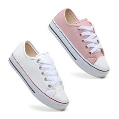 Kit 2 Pares Tenis Infantil All Ligth Star Casual Lançamento, 26 BR, Br