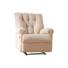 Poltrona Reclinável p/ Sala Atlanta Pietra Zero Wall Giro e Balanço Corano Bege - Probel