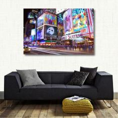 Quadro Decorativo - Times Square - Tela em Tecido Canvas