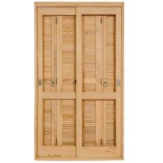 Kit Porta Balcão Pantográfica 2,16mx1,20mx14cm Eucalipto