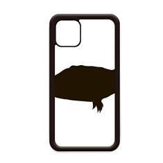 Capa Black Turtle Animal Portrayal para iPhone 12 Pro Max para Apple Mini Mobile Case Shell