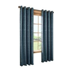 Common Wealth Home Fashions Cortina com estampa de corda de chenille Couture, 132 x 238 cm