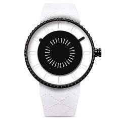 Relógio de Pulso Unissex Sinobi Relógio Design Criativo Rotação Engrenagem À Prova D'agua (Branco)