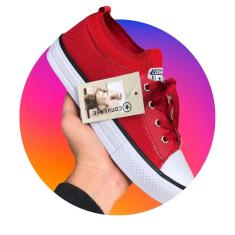 Tênis All Star Converse Socks Estilo Meia Casual Feminino Vermelho