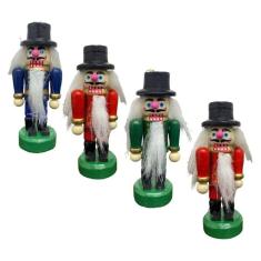 Enfeites de Natal para macacos quebra-nozes x4