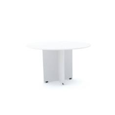 Mesa De Reunião Redonda Pandin Maxxi - Branco