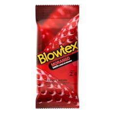 Blowtex Preservativo Morango Com 6 Unidades Vermelho