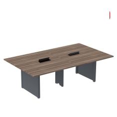 Mesa de Reunião 2400x1400 Mrcpb2414pp Walnut/Grafito