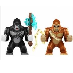 Bonecos Blocos De Montar Kit King Kong Scar King