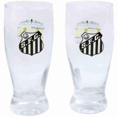 Jogo 2 Copos Lager 350Ml - Santos - Mileno