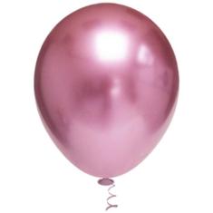 Bexiga Redonda Platino 5" Rosa Pic Pic 25 Unidades